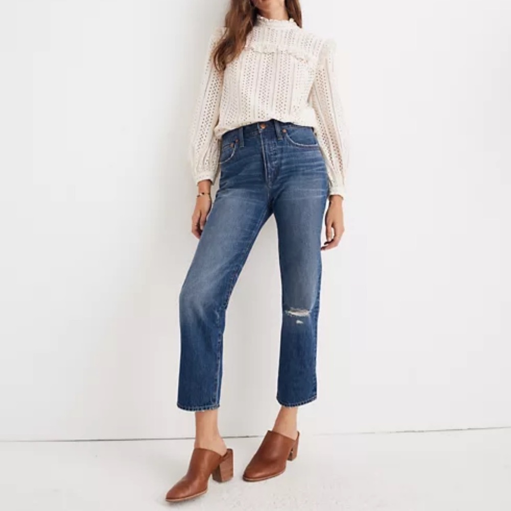 NWOT Madewell Classic Straight Jean Size 30